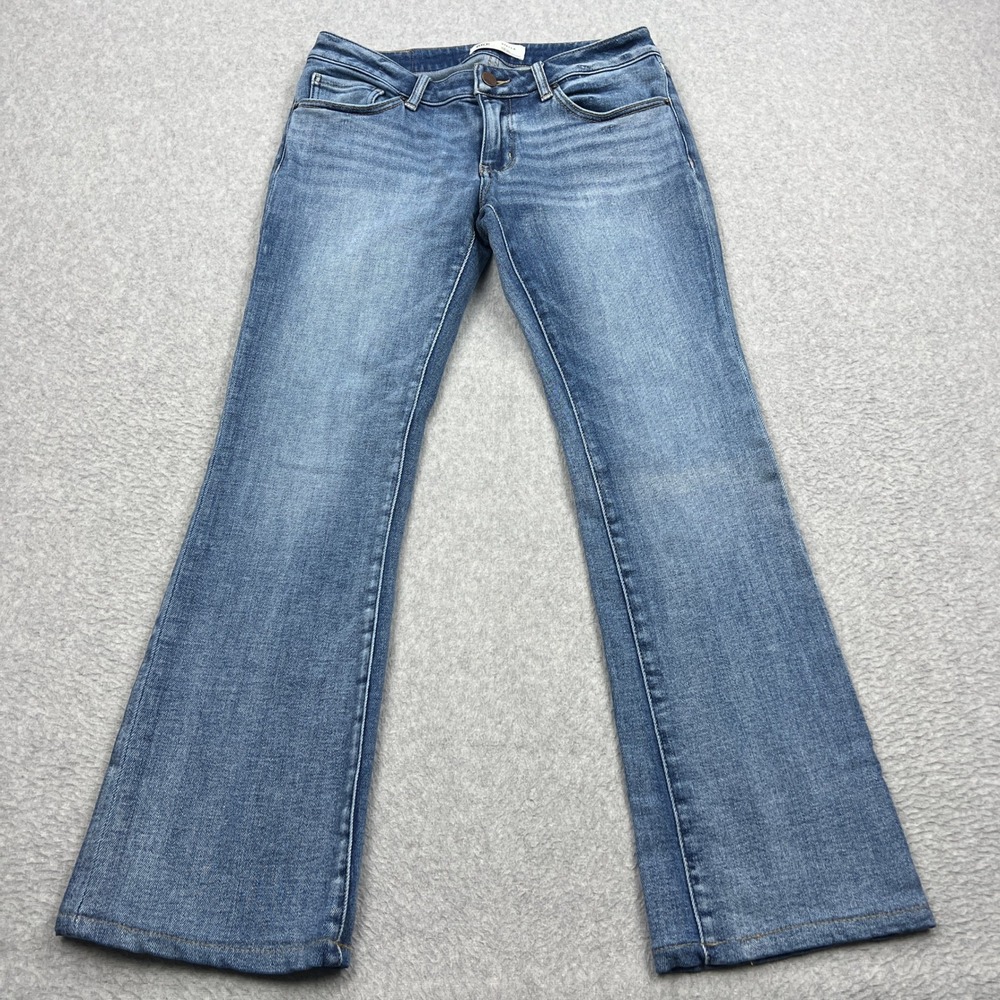 BKE Stella Jeans Womens 28 Blue Bootcut Slim Fit Low Rise Tailored Denim Western